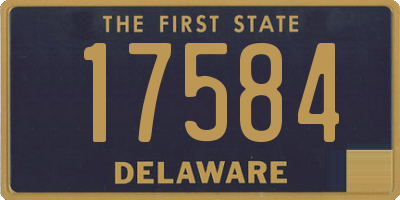 DE license plate 17584