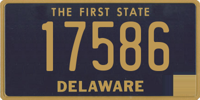 DE license plate 17586