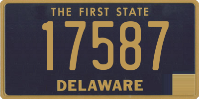 DE license plate 17587