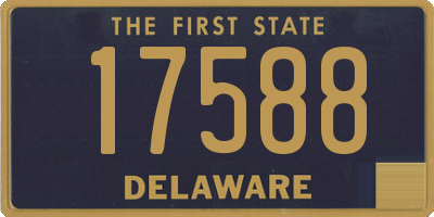 DE license plate 17588