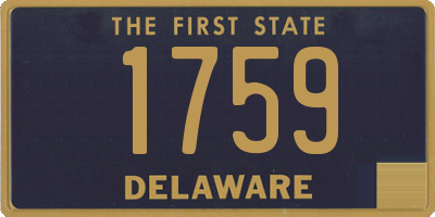 DE license plate 1759