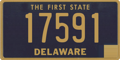 DE license plate 17591