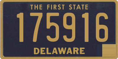 DE license plate 175916