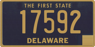 DE license plate 17592