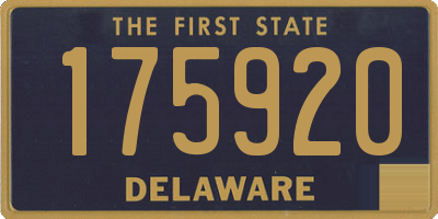 DE license plate 175920