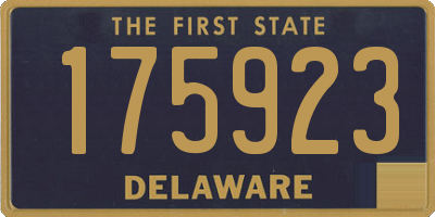 DE license plate 175923