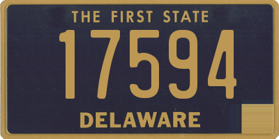 DE license plate 17594