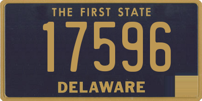 DE license plate 17596