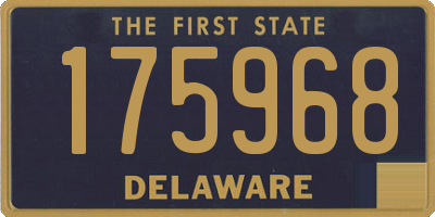 DE license plate 175968