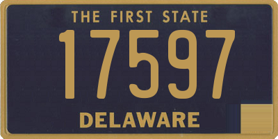 DE license plate 17597