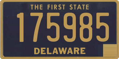 DE license plate 175985