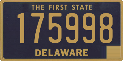 DE license plate 175998