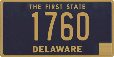 DE license plate 1760