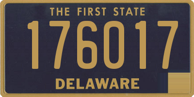 DE license plate 176017