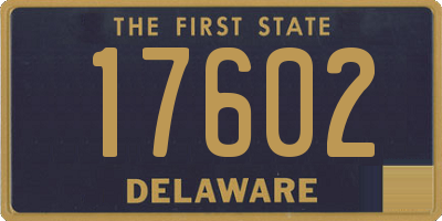 DE license plate 17602