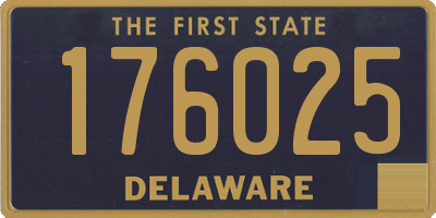 DE license plate 176025