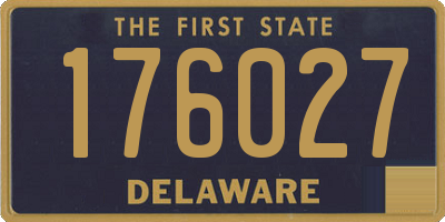 DE license plate 176027