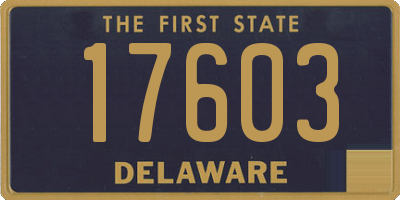 DE license plate 17603