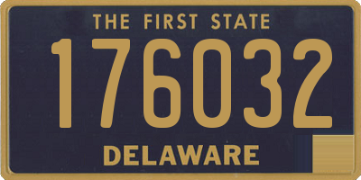 DE license plate 176032