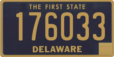 DE license plate 176033