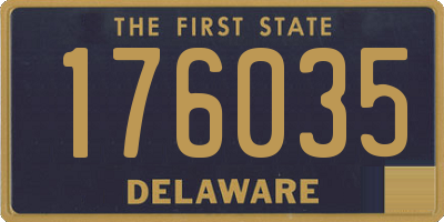 DE license plate 176035