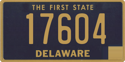 DE license plate 17604