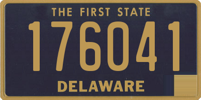 DE license plate 176041