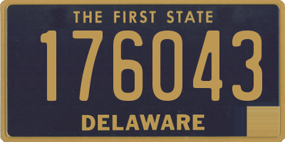 DE license plate 176043