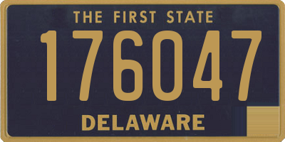 DE license plate 176047