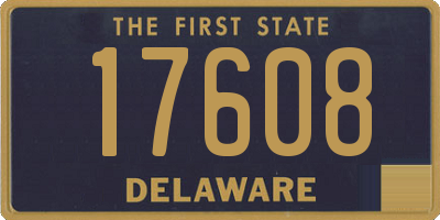 DE license plate 17608