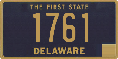 DE license plate 1761