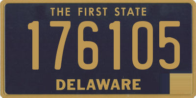 DE license plate 176105