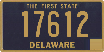 DE license plate 17612