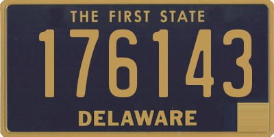 DE license plate 176143