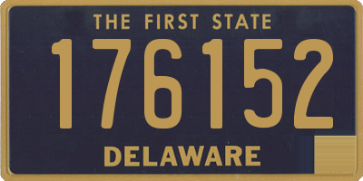 DE license plate 176152