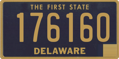 DE license plate 176160