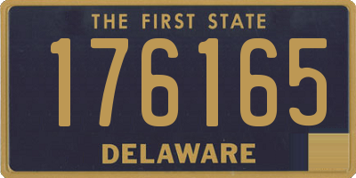 DE license plate 176165