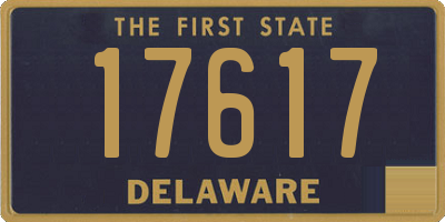 DE license plate 17617