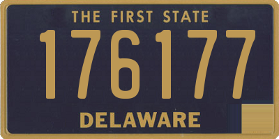 DE license plate 176177