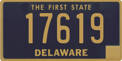 DE license plate 17619