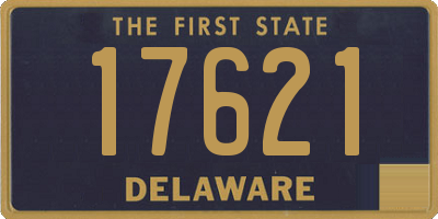 DE license plate 17621