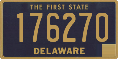 DE license plate 176270