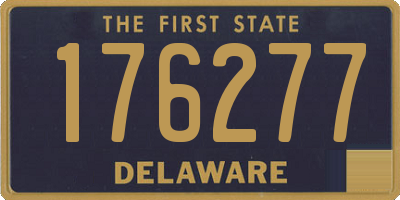 DE license plate 176277