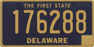 DE license plate 176288