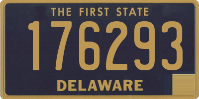 DE license plate 176293