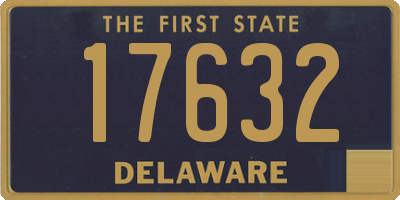 DE license plate 17632