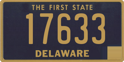 DE license plate 17633