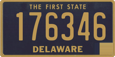 DE license plate 176346