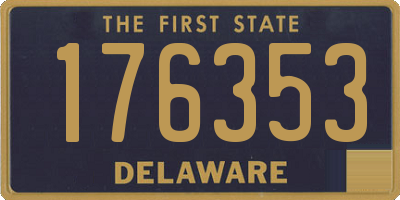 DE license plate 176353