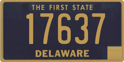 DE license plate 17637